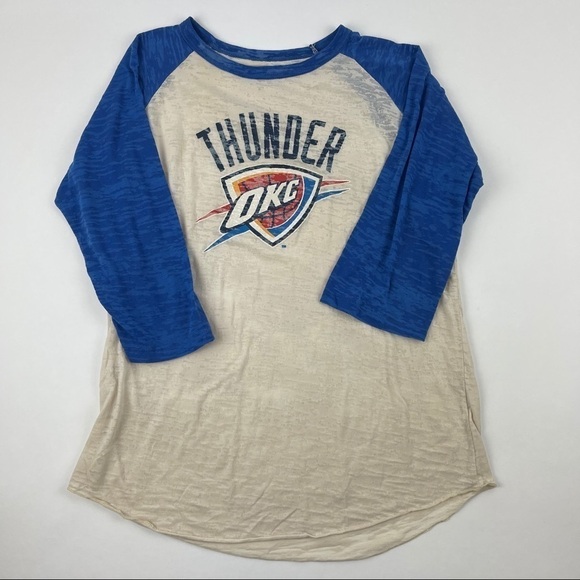 Majestic Threads Womens Tshirt Thunder Blue XL - Picture 2 of 6